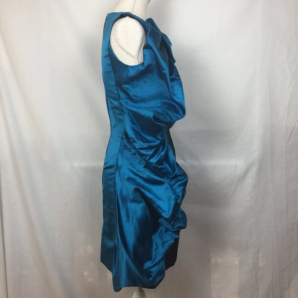 NWT Marios Schwab Satin Ruffle Rodin Dress - Picture 3 of 8